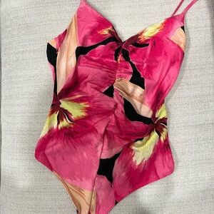 H&M Pink Floral Bodysuit